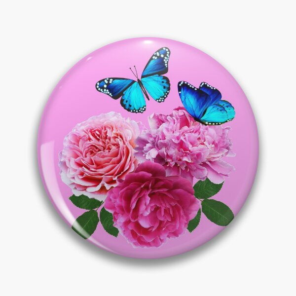 Item preview, Mariposas y flores de peonía rosa designed and sold by SueKnox.