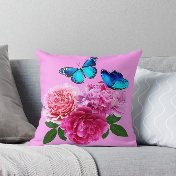 Item preview, Mariposas y flores de peonía rosa designed and sold by SueKnox.