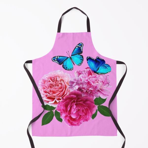 Item preview, Butterflies and pink peony flowers designed and sold by SueKnox.