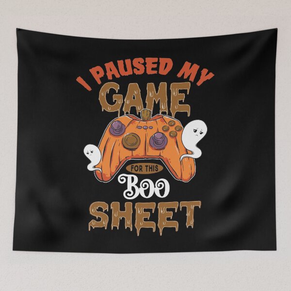 Item preview, I Paused My Game For This Boo Sheet Ghost Halloween Games designed and sold by hobbystore0-0.