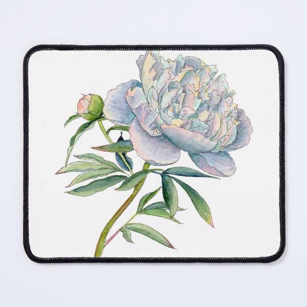 Item preview, Peony in watercolor and ink by farrahdelle designed and sold by coconut ice cream.