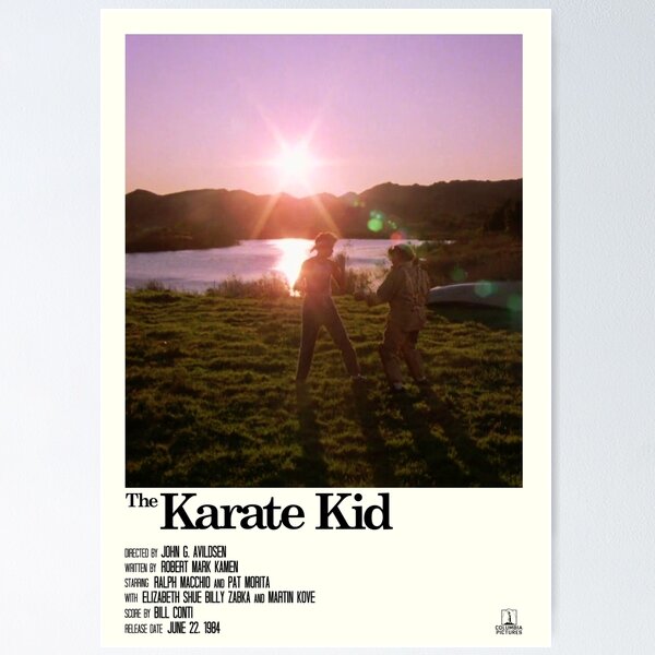 Aperçu de l'œuvre The Karate Kid - Affiche de fan "Entraînement" créée et vendue par juliacoolia.