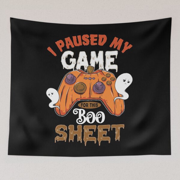 Item preview, I Paused My Game For This Boo Sheet Ghost Halloween Games designed and sold by hobbystore0-0.