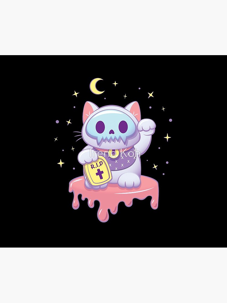 Kawaii Cat in Bottle Creepy Cute Aesthetic Sticker – Irene Koh Studio