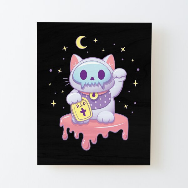 Feline Spooky Kawaii Witch Cat Cute Goth Shirt for Halloween – Irene Koh  Studio
