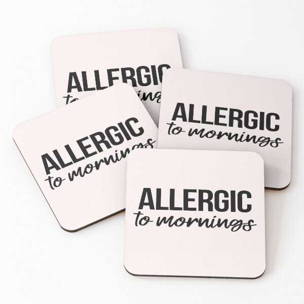 Item preview, Allergic to mornings designed and sold by LiveToLearn.