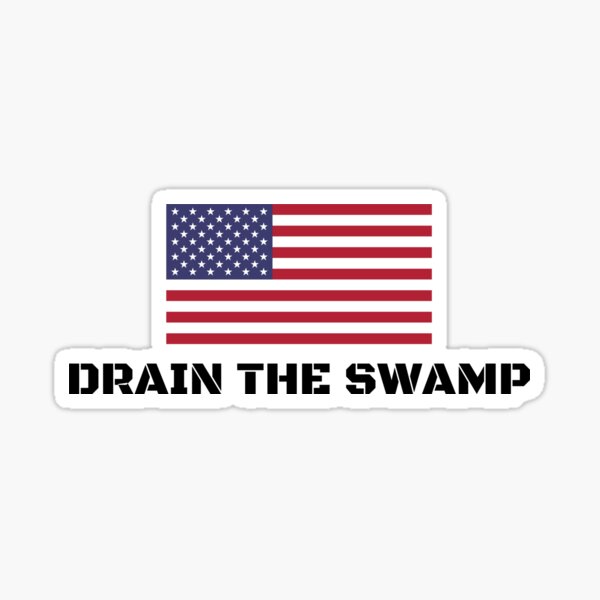 Drain The Swamp Donald Trump President 2016 Sticker