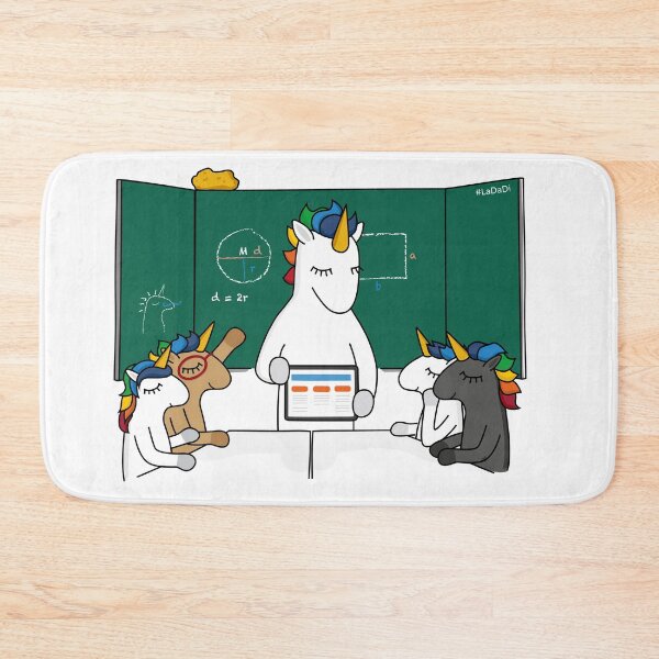 Item preview, Unicorn School (classic black board) designed and sold by LaDaDi.