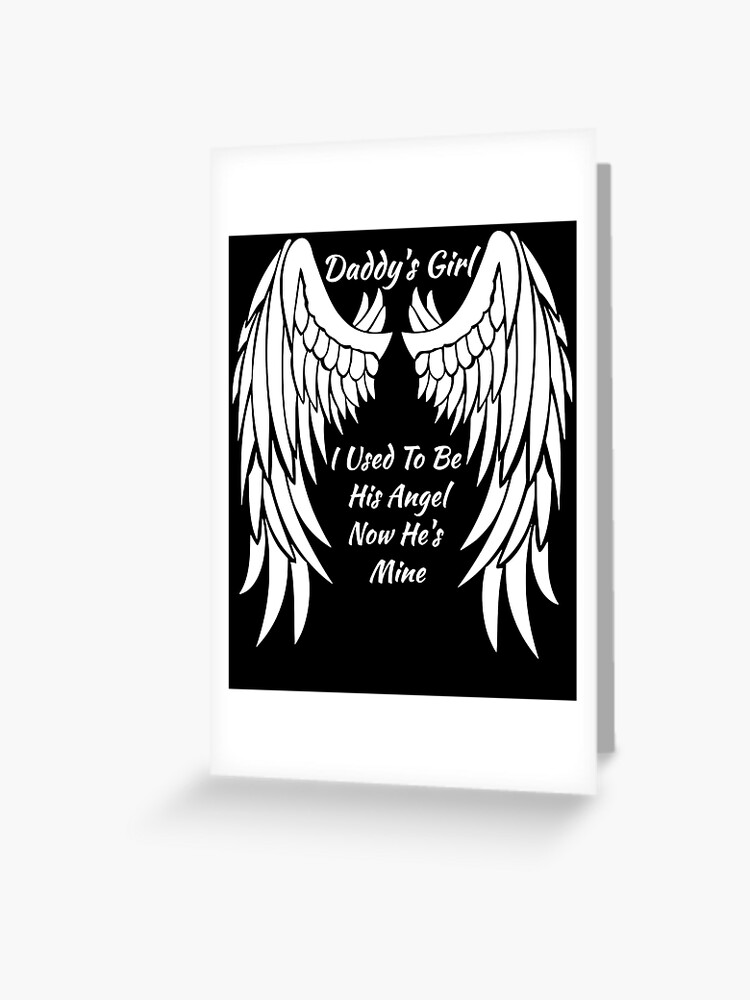 ANGEL PIN GREETING CARD WITH MAILER FOR LITTLE GIRL 