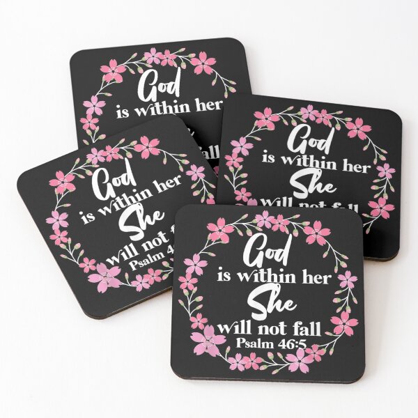 Item preview, Christian Bible Verse Psalm 46:5 Flower designed and sold by Tomaswikstrom.