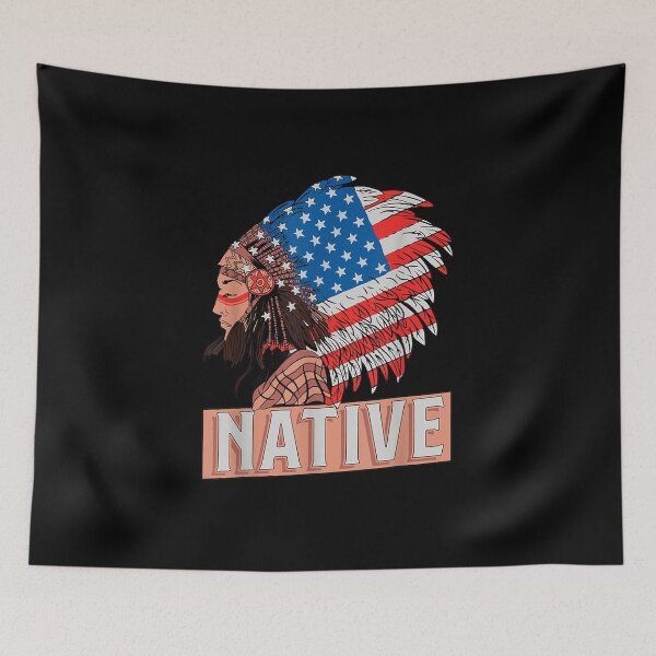 Item preview, Native American Day Flag USA for a Native American designed and sold by Hampusdahlin.