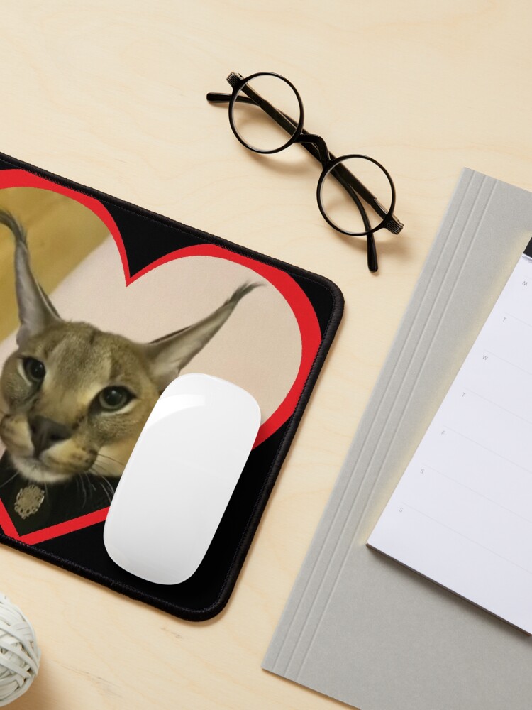 Big Floppa Meme Mouse Pad Custom Anti-Slip Rubber Base Gamer