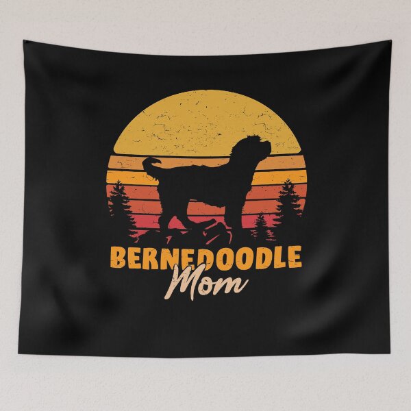 Item preview, Bernedoodle Dog Mom Vintage Retro designed and sold by rafaeltto.