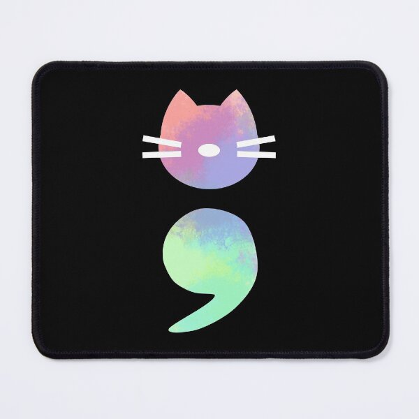 Item preview, Pastel Semicolon Cat designed and sold by SparkSnaps.