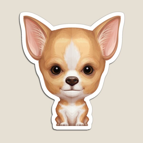 Item preview, Fawn & White Smooth Coat Chihuahua  designed and sold by anmlz.