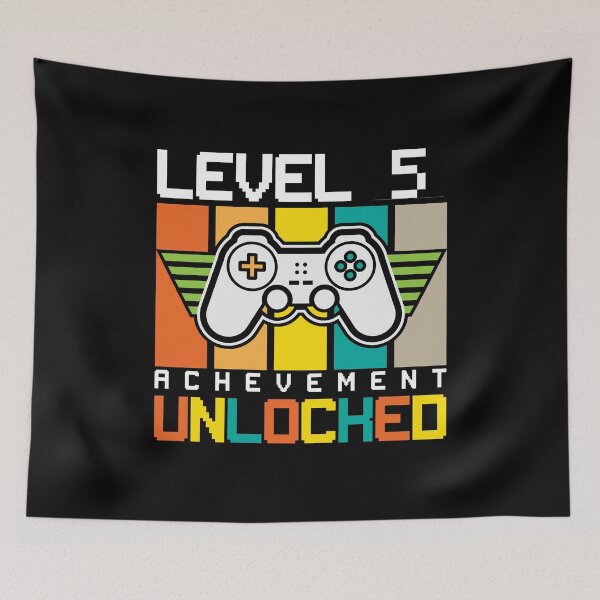 Item preview, 5th Birthday Shirt, Level 5 Achievement Unlocked T-Shirt, Video Gamer Gift, Gaming Shirt, Birthday Gamer Shirt designed and sold by UrbanJupiter1.