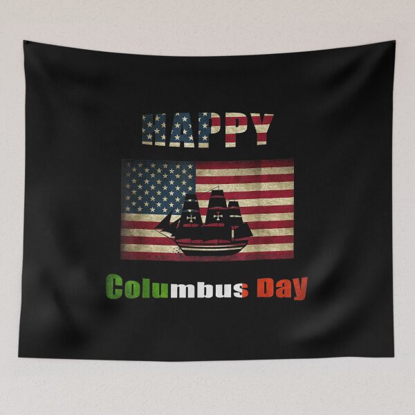 Item preview, Happy Columbus Day Discovery Italian Explorer Ship designed and sold by Hampusdahlin.
