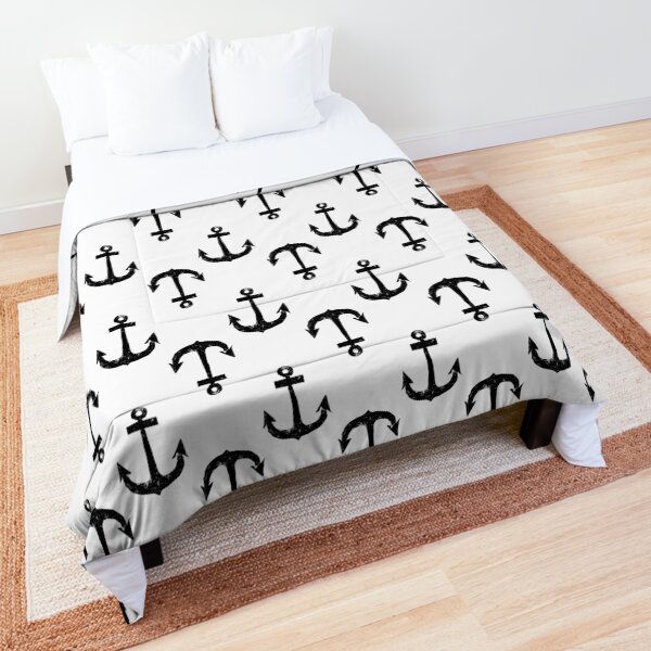Anker | Anchor | Vintage | Schwarz Tagesdecke