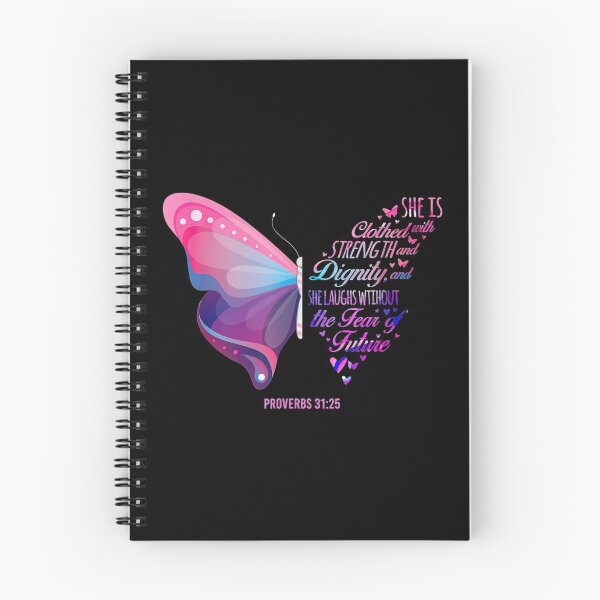 Item preview, Christian Bible Verse Proverbs 31:25 Butterfly designed and sold by Tomaswikstrom.