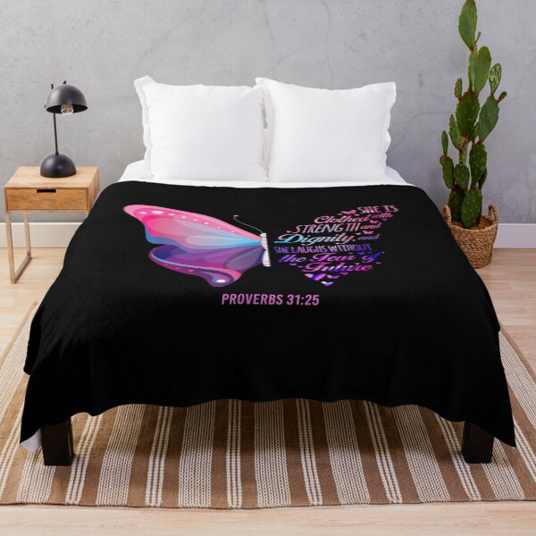Item preview, Christian Bible Verse Proverbs 31:25 Butterfly designed and sold by Tomaswikstrom.