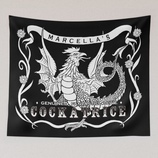 Item preview, Marcella's Cockatrice - Black & White designed and sold by ViLe-CULT.