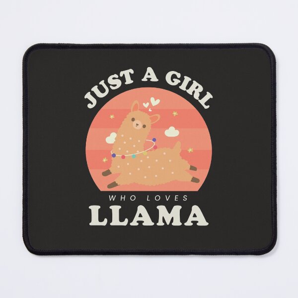 Item preview, Just a girl who loves llama  dark theme designed and sold by Freewind-Studio.