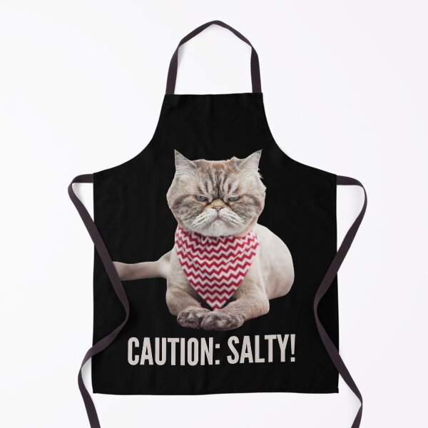 Item preview, Caution: Salty!  One Very Salty Cat! Photo, text designed and sold by JellyBeenzz.