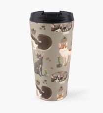 Cat Pattern Travel Mug