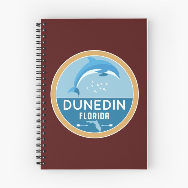 Item preview, Dunedin Florida Retro FL Atlantic Ocean Dolphin Badge   designed and sold by sideburns556.