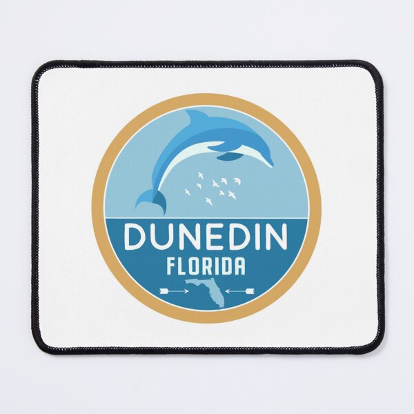Item preview, Dunedin Florida Retro FL Atlantic Ocean Dolphin Badge   designed and sold by sideburns556.
