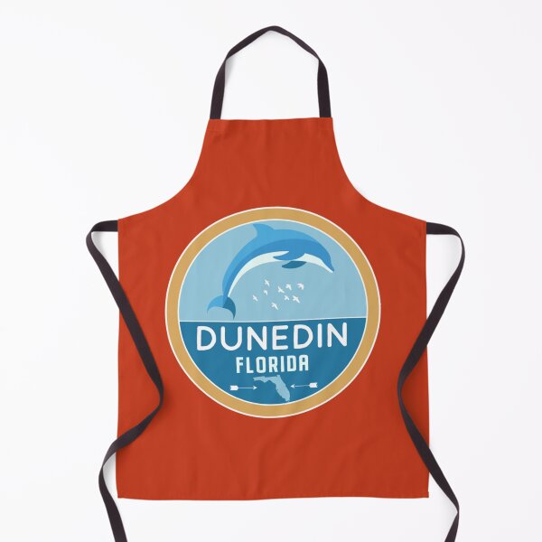 Item preview, Dunedin Florida Retro FL Atlantic Ocean Dolphin Badge designed and sold by sideburns556.