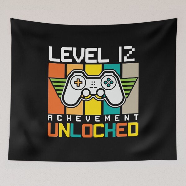 Item preview, 12th Birthday Shirt, Level 12 Achievement Unlocked T-Shirt, Video Gamer Gift, Gaming Shirt, Birthday Gamer Shirt designed and sold by UrbanJupiter1.