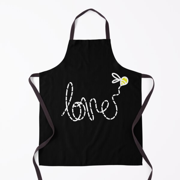 Item preview, Minimalistic yellow bee flying and writing Love designed and sold by mcb-jp.