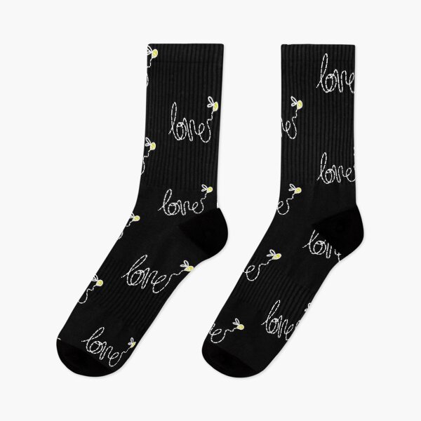 Item preview, Minimalistic yellow bee flying and writing Love designed and sold by mcb-jp.