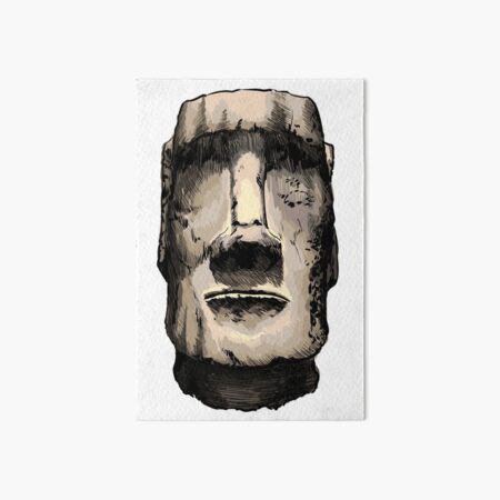 Moai Meme Art Board Prints for Sale