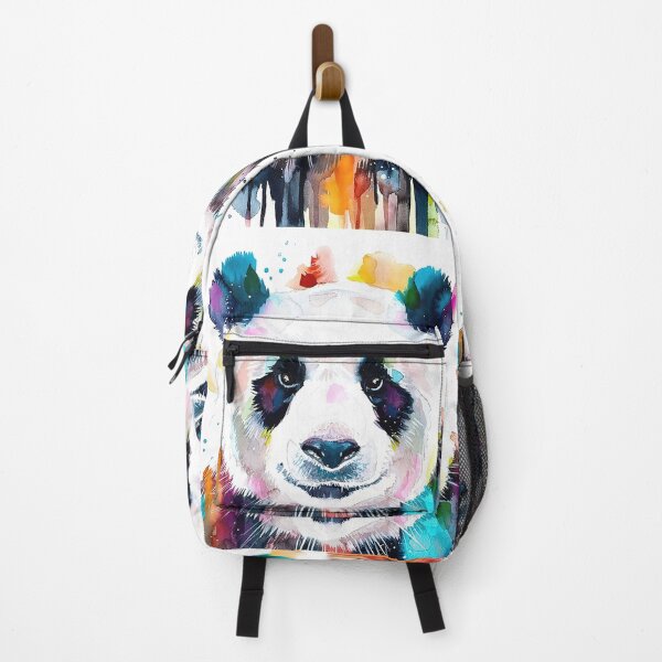 Vista previa del artículo con la obra «mochila panda», diseñado y vendido por searedshell.