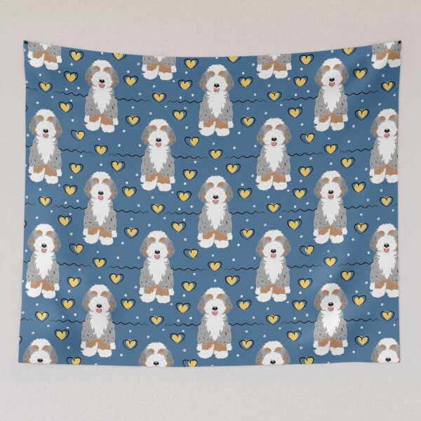 Item preview, LOVE Tri Color Aussiedoodle designed and sold by Lulupainting.