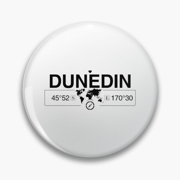 Item preview, Dunedin Otago with World Map Coordinates GPS and Compass     designed and sold by sideburns556.