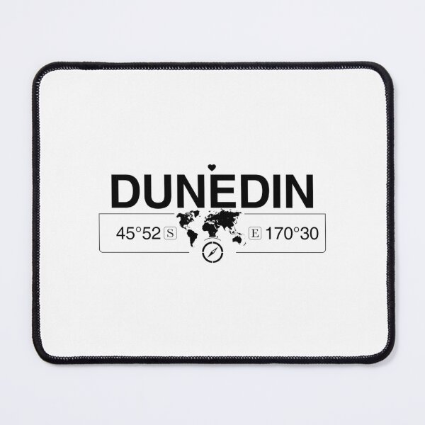 Item preview, Dunedin Otago with World Map Coordinates GPS and Compass designed and sold by sideburns556.