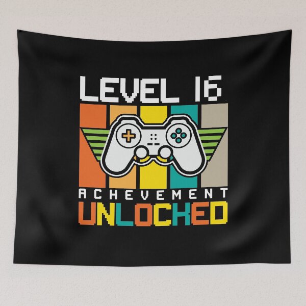Item preview, 16th Birthday Shirt, Level 16 Achievement Unlocked T-Shirt, Video Gamer Gift, Gaming Shirt, Birthday Gamer Shirt designed and sold by UrbanJupiter1.