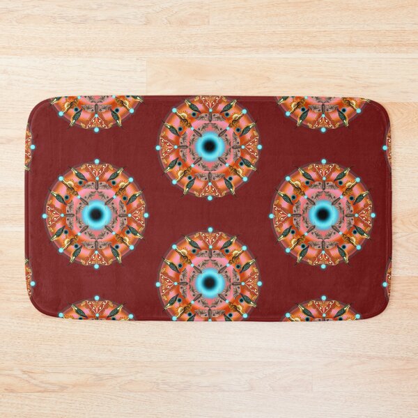 Item preview, calm nature mandala (pink and orange)   designed and sold by sandpiperstudio.