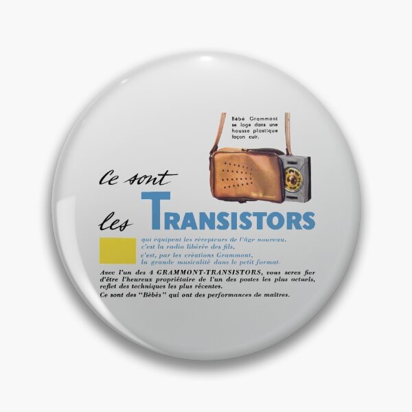 Item preview, GRAMMONT TRANSISTOR RADIO - FRENCH ADVERT designed and sold by ThrowbackAds.