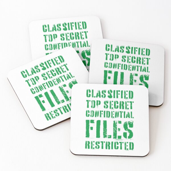 Item preview, Classified Files Typography Stack (Green) designed and sold by John Uttley.
