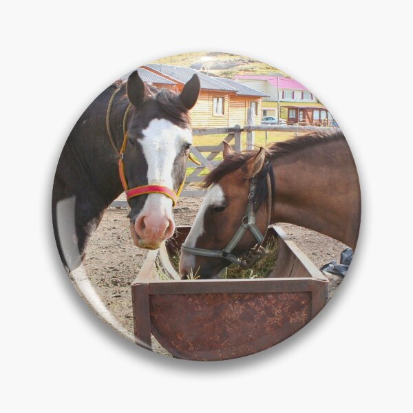 Item preview, Horses feeding, El Chalten, Argentina, South America designed and sold by FranWest.