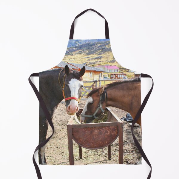 Item preview, Horses feeding, El Chalten, Argentina, South America designed and sold by FranWest.