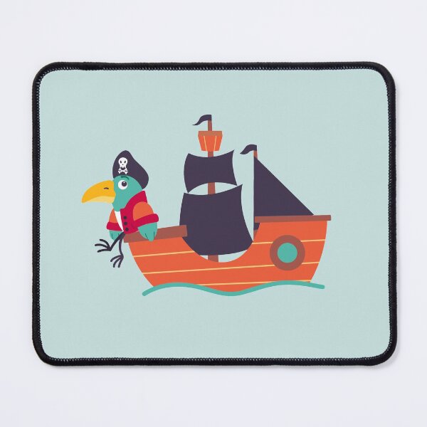 Item preview, Ahoy! Capitan Parrot on Ship! designed and sold by Domska.