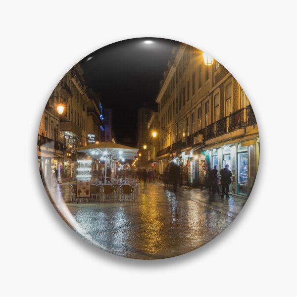 Item preview, Lisbon Portugal Night Magic - Nighttime Shopping in Baixa Pombalina designed and sold by Georgia Mizuleva.