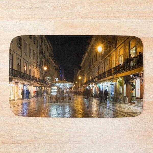 Item preview, Lisbon Portugal Night Magic - Nighttime Shopping in Baixa Pombalina designed and sold by Georgia Mizuleva.