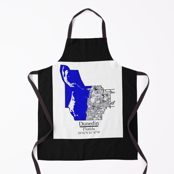 Item preview, Dunedin, Florida Road Map Art - Blue Rivers and Dark Roads City Limits Style designed and sold by sideburns556.