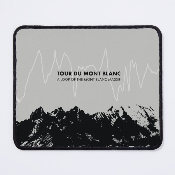 Item preview, Tour Du Mont Blanc Elevation Art - Grey designed and sold by PilgrimageShop.